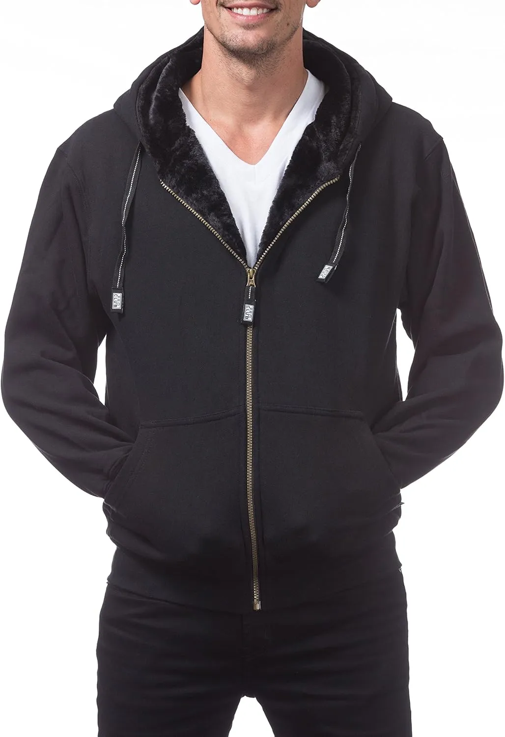 Pro Club Men's Heavyweight Pile Full Zip Hoodie