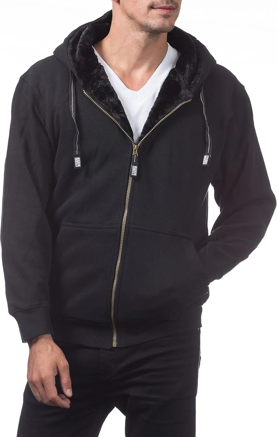 Pro Club Men's Heavyweight Pile Full Zip Hoodie