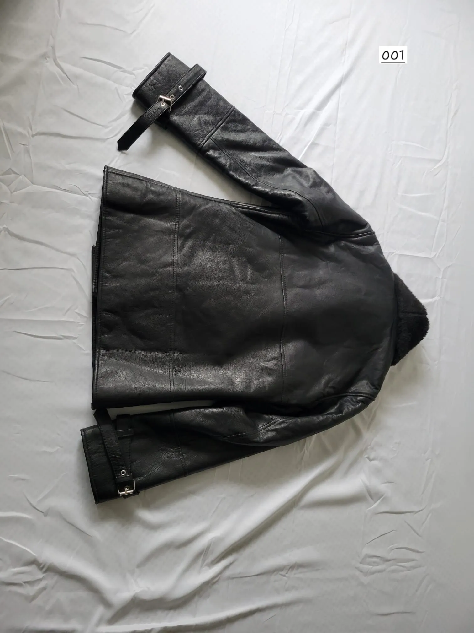 RAF Women Black Style B3 Bomber Real Shearling Fur Sheep Genuine Leather Jacket | Sale 2024