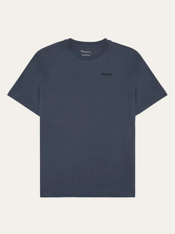 Regular Short Sleeve Heavy Single Jersey Printed T-Shirt GOTS/Vegan (Vintage Indigo)