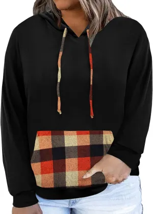 RITERA Plus Size Hoodies For Women Casual Sweatshirt Fall Winter Long Sleeve Oversize Pullover Tops