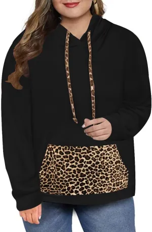 RITERA Plus Size Hoodies For Women Casual Sweatshirt Fall Winter Long Sleeve Oversize Pullover Tops