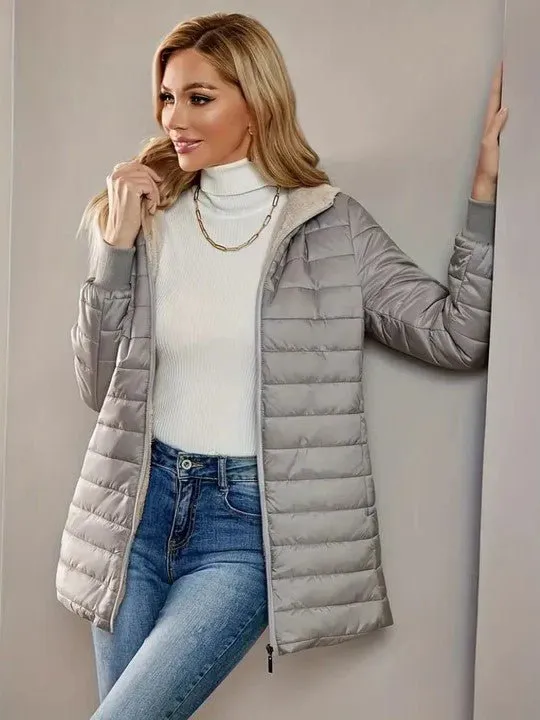 Romilly | Women's Lightweight Quilted Jacket – Cozy Fall & Winter Outerwear with Zipper and Elastic Sleeves