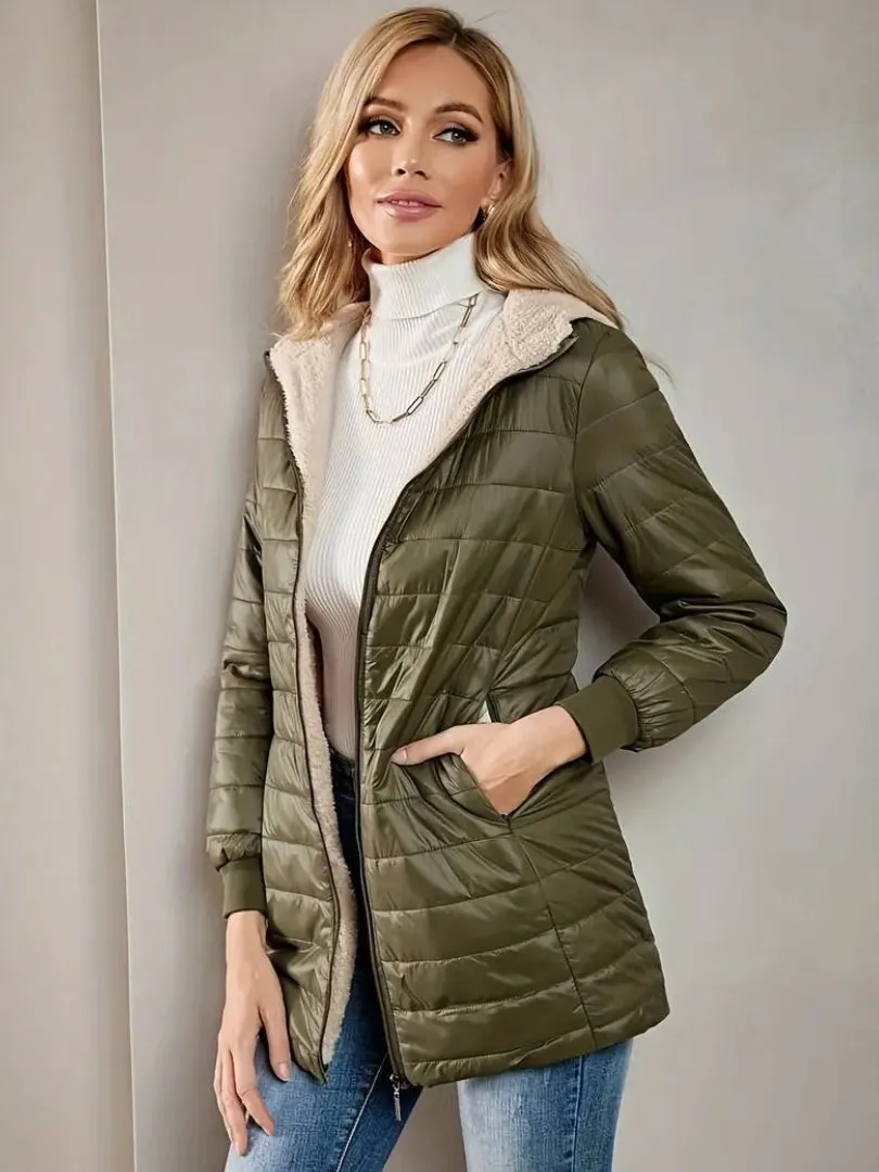 Romilly | Women's Lightweight Quilted Jacket – Cozy Fall & Winter Outerwear with Zipper and Elastic Sleeves
