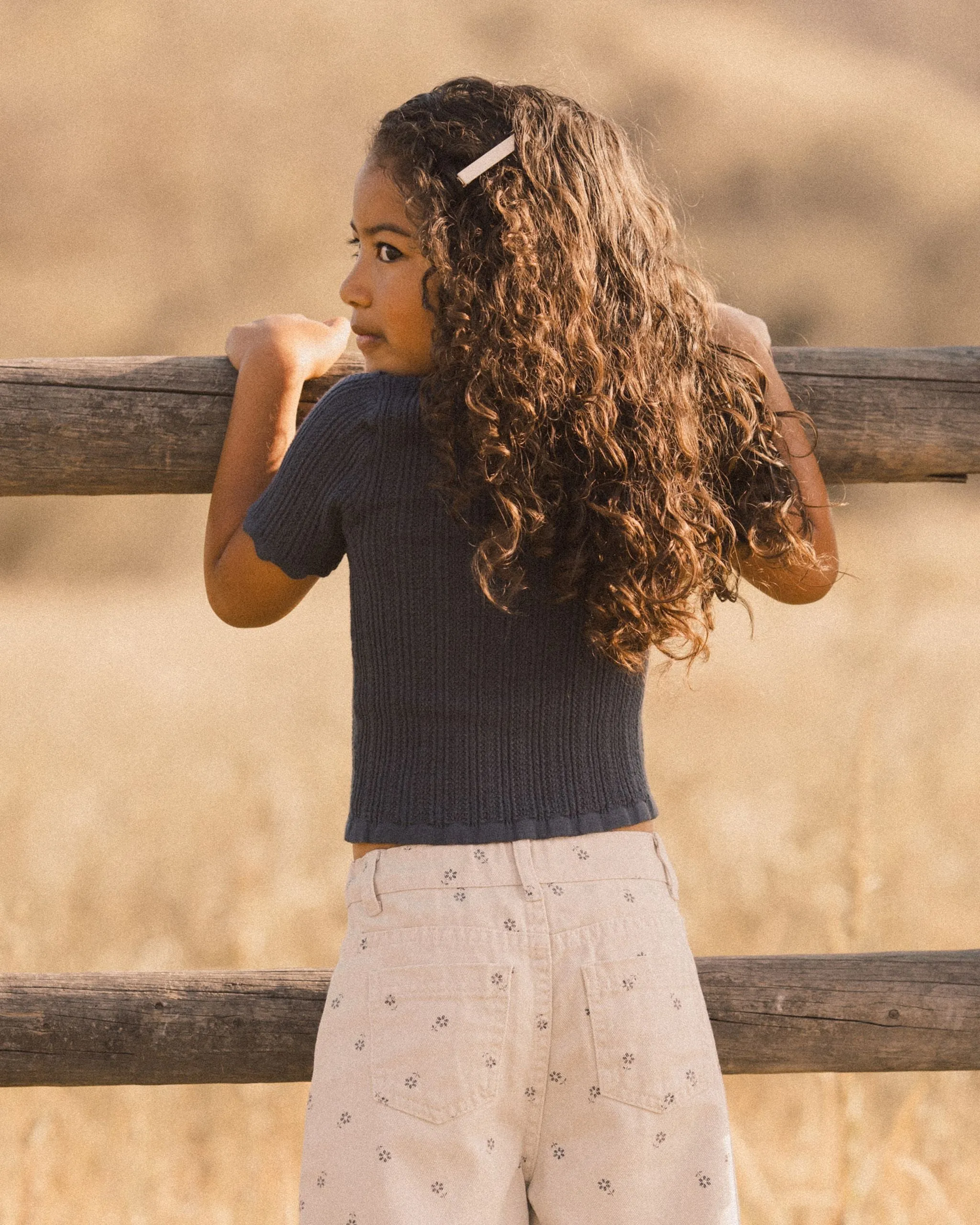 SCALLOP TEE || INDIGO