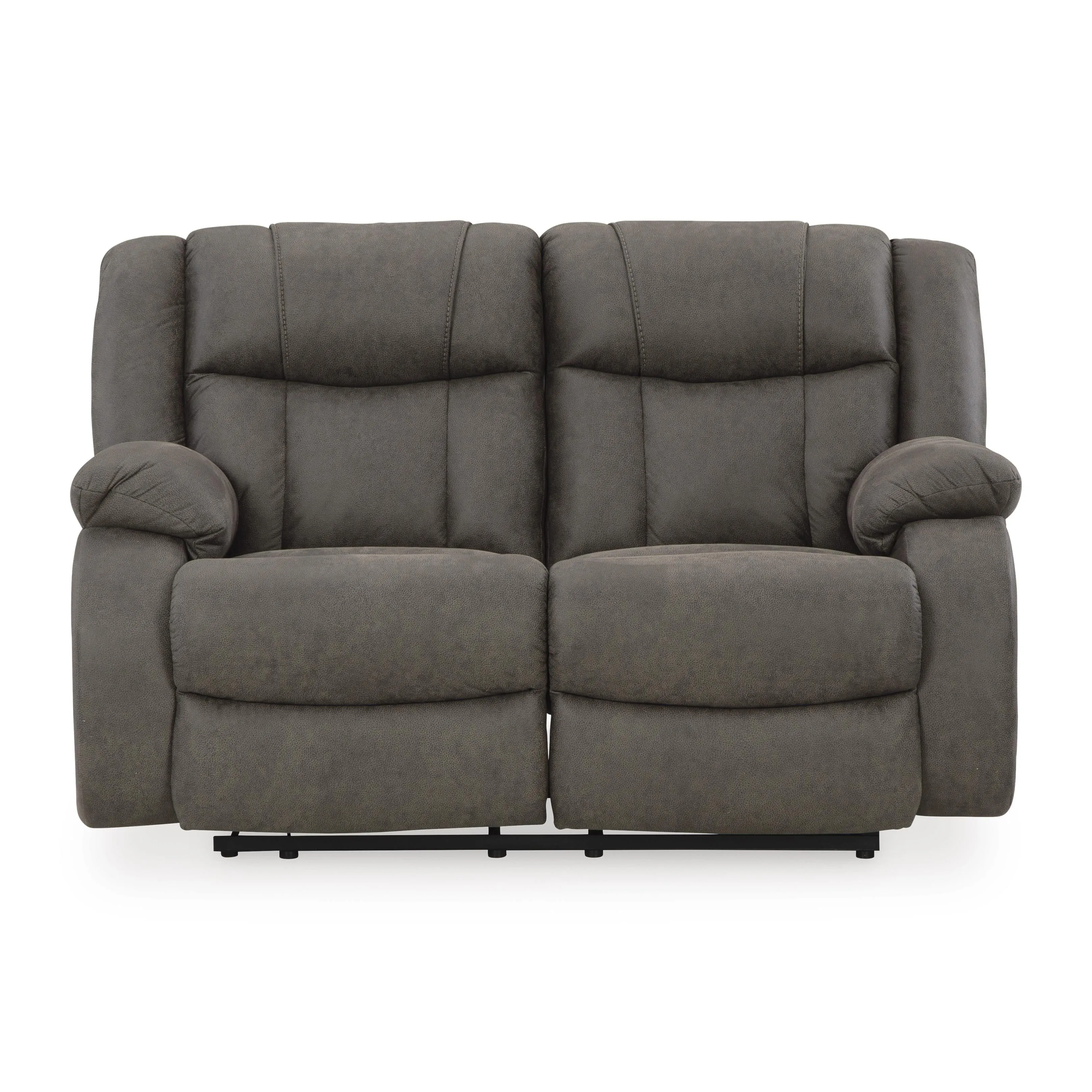 Signature Design by Ashley First Base Reclining Leather Look Loveseat 6880486