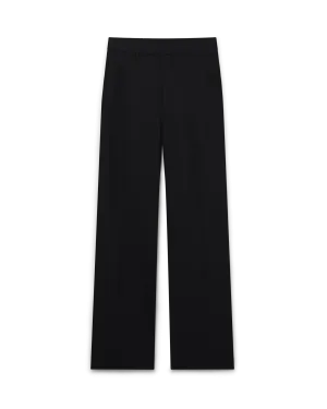 Straight Leg Wool Trousers