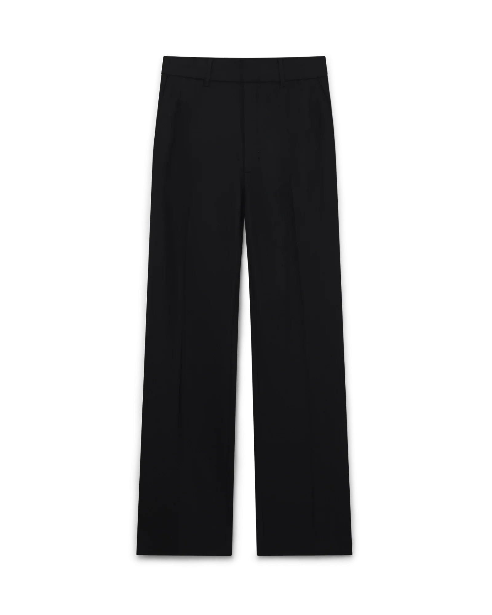 Straight Leg Wool Trousers