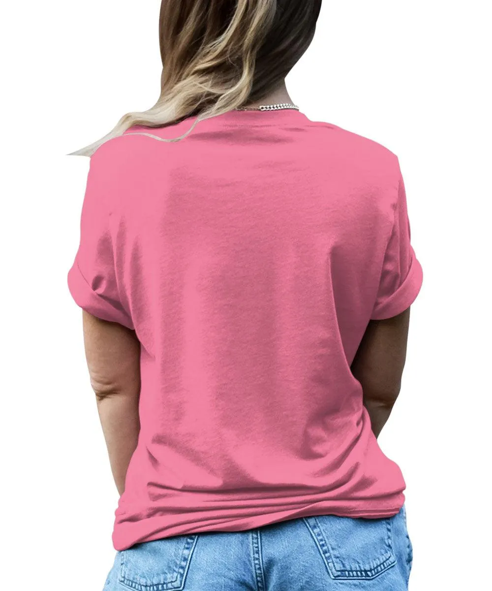 Summer Beach Umbrella Coconut Graphic Tees For Women
