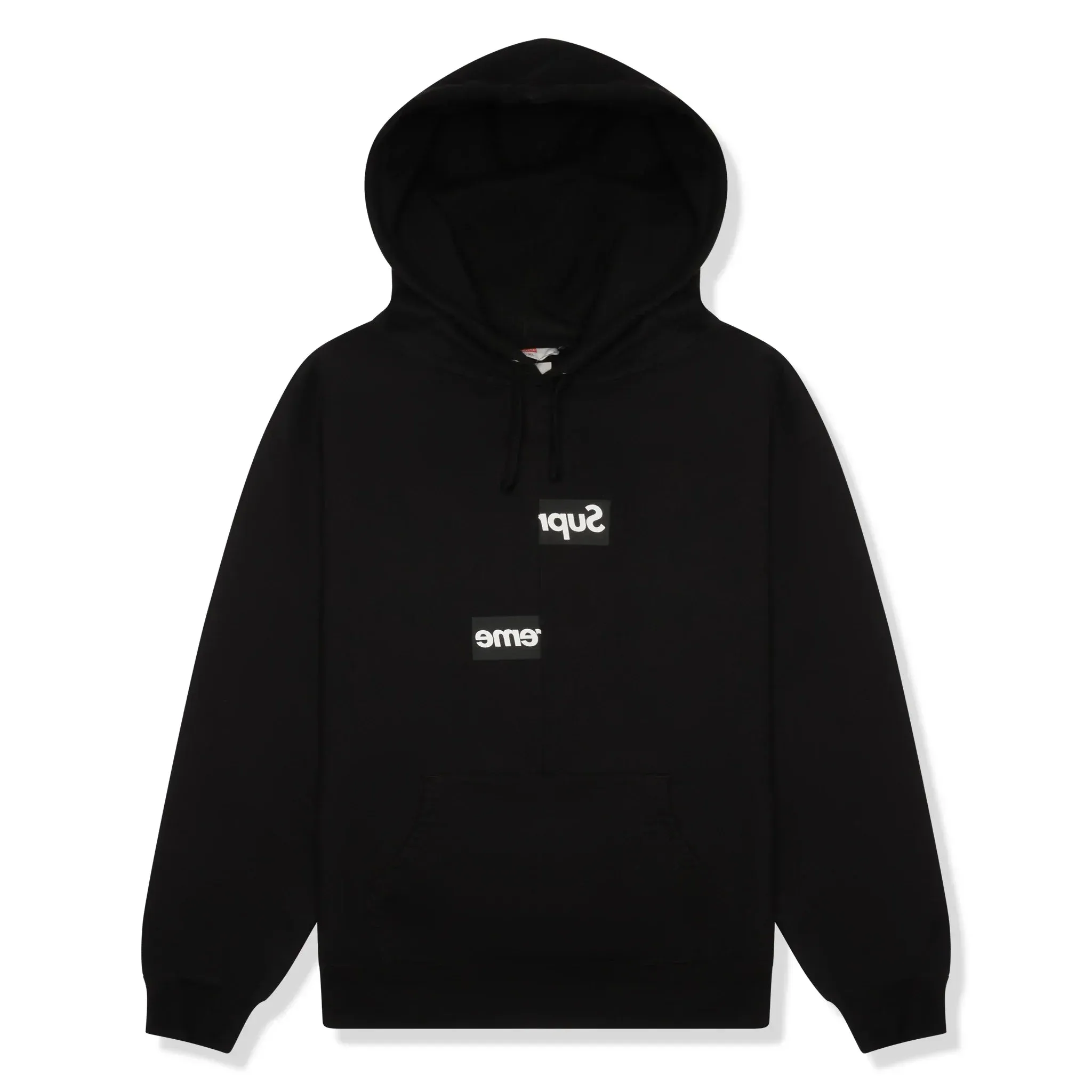 Supreme x Comme des Garcons Split Box Logo Black Hoodie