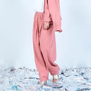 Tapered trousers with elastic waistband wholesale