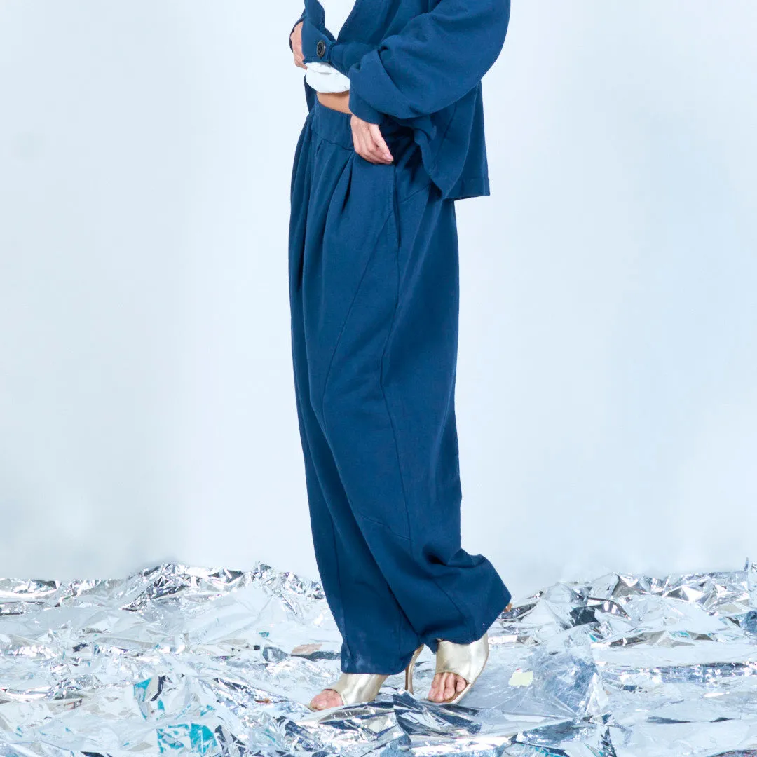 Tapered trousers with elastic waistband wholesale