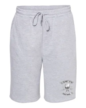 To The Point Tattoo "OG" Midweight Fleece Shorts w/Pockets - Grey Heather