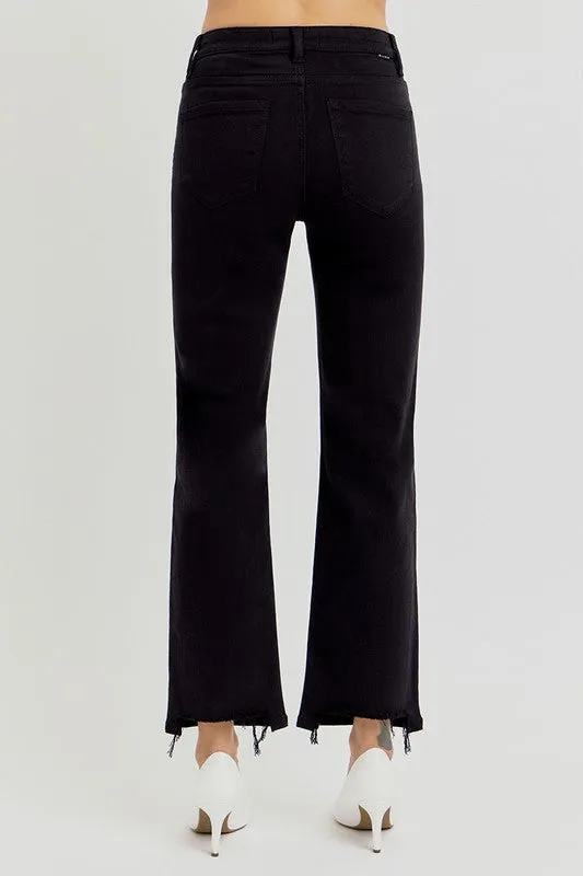 TUMMY CONTROL ELASTIC BAND HIGH RISE  STRAIGHT PANTS 0-3XL
