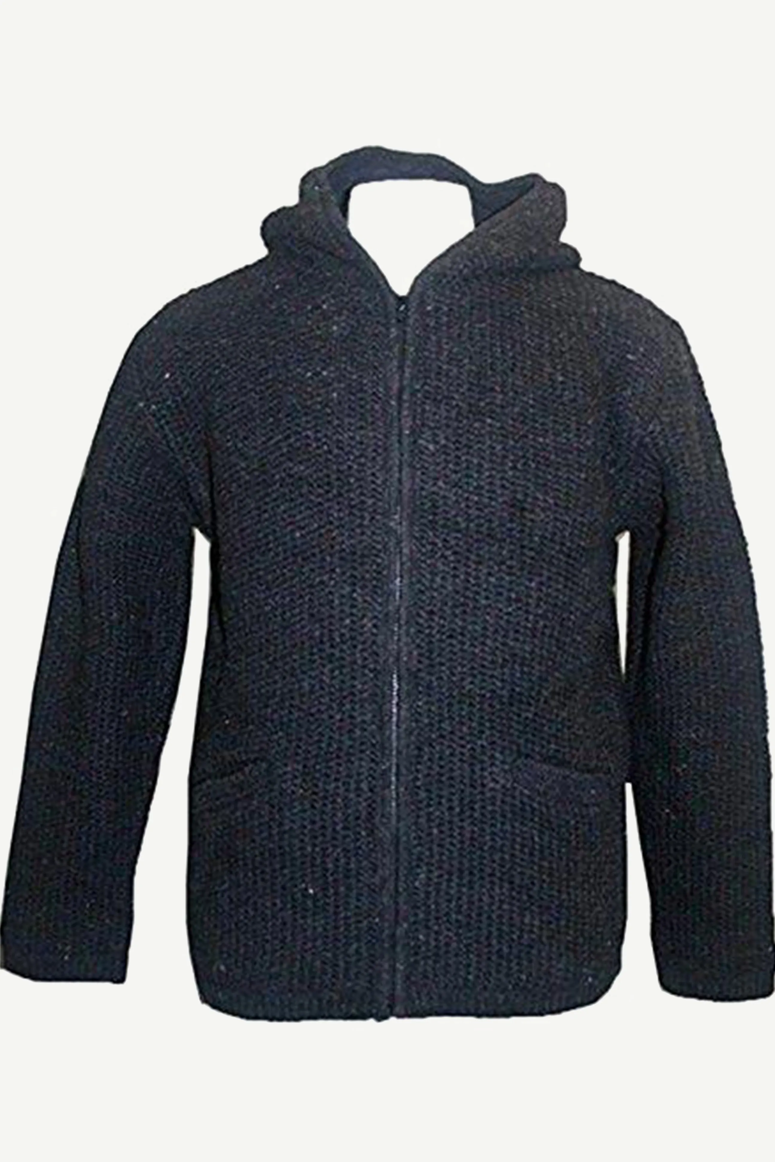 UF 5 Himalayan Unisex Lamb's Wool Warm Fleece Hoodie Sweater Coat Jacket