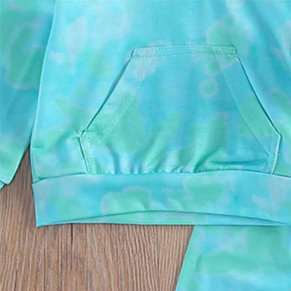 Unisex Tie Dye Long Sleeve Top & Pants Wholesale Kids Boutique Clothes