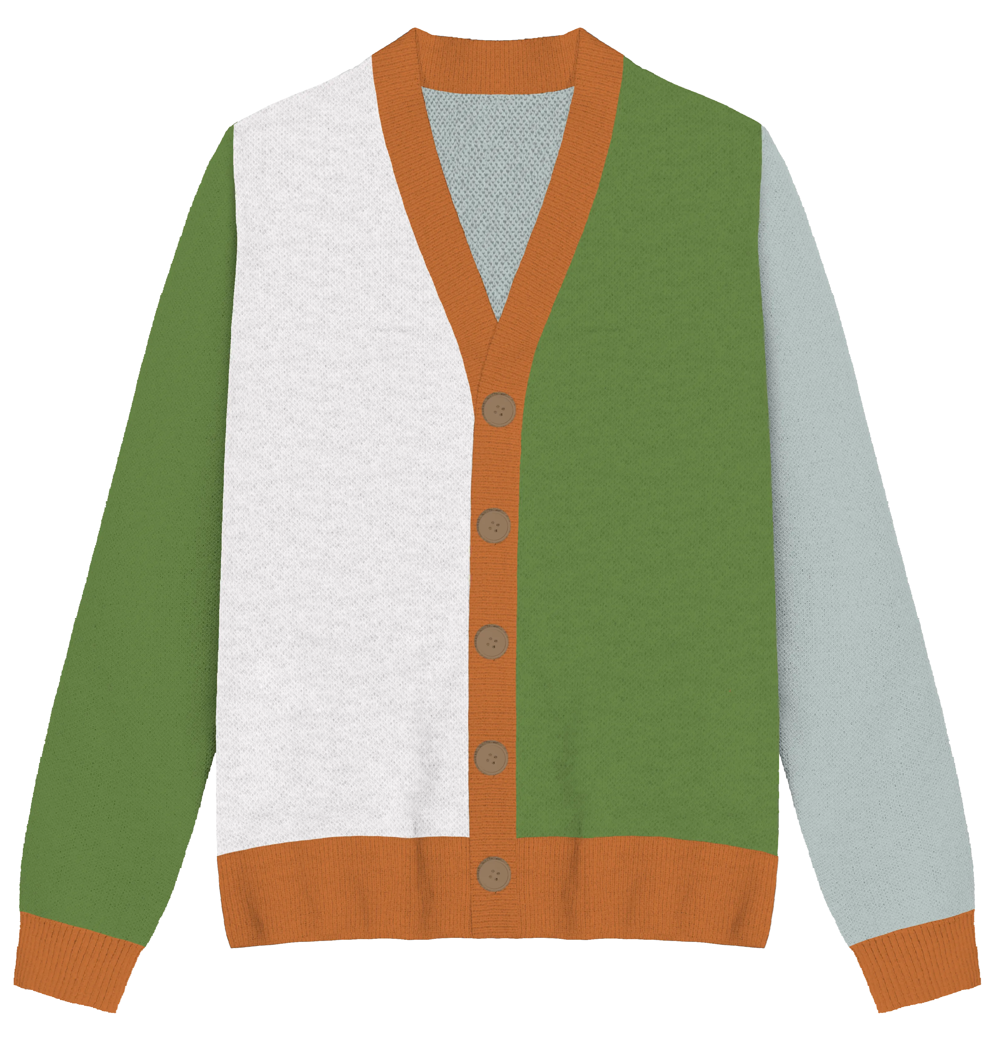 Unlabeled Colorblock Knit Cardigan