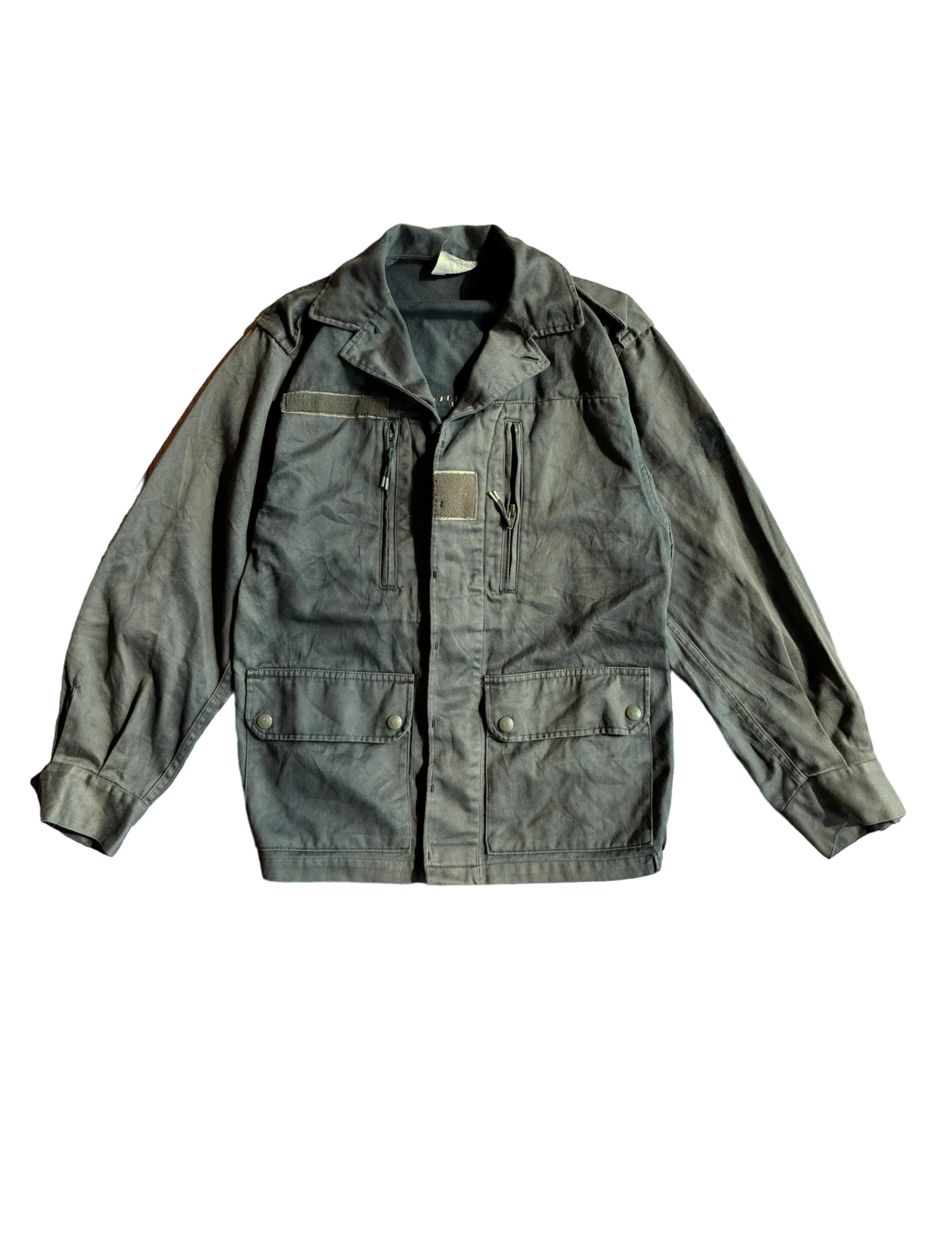 Vintage Villeneuve French Military Skull Jacket - Green