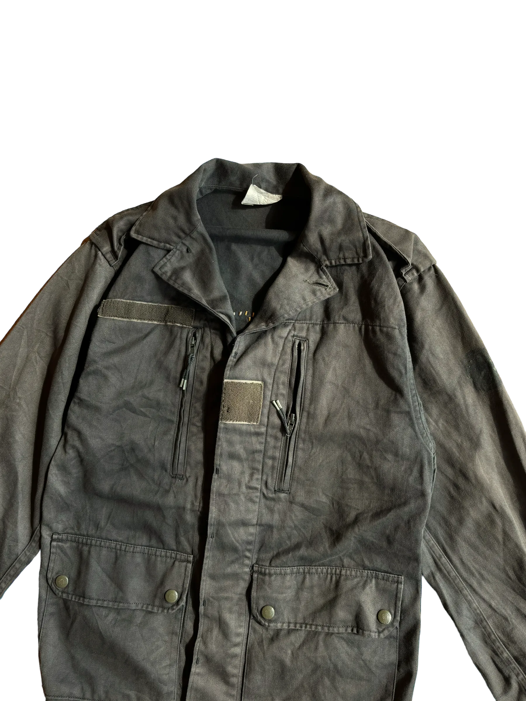 Vintage Villeneuve French Military Skull Jacket - Green