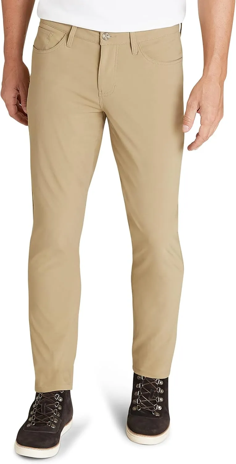 Weatherproof Vintage Hiking Pants - Men Straight Slim Fit Chino Mens Travel Pant, Lightweight Stretch Casual Pants for Men