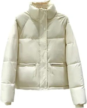 Winter Women's Down Jackets Hooded Warm Casual Coat Puffer Jacket Cotton Padded Short Jacket Loose Parka Overcoat