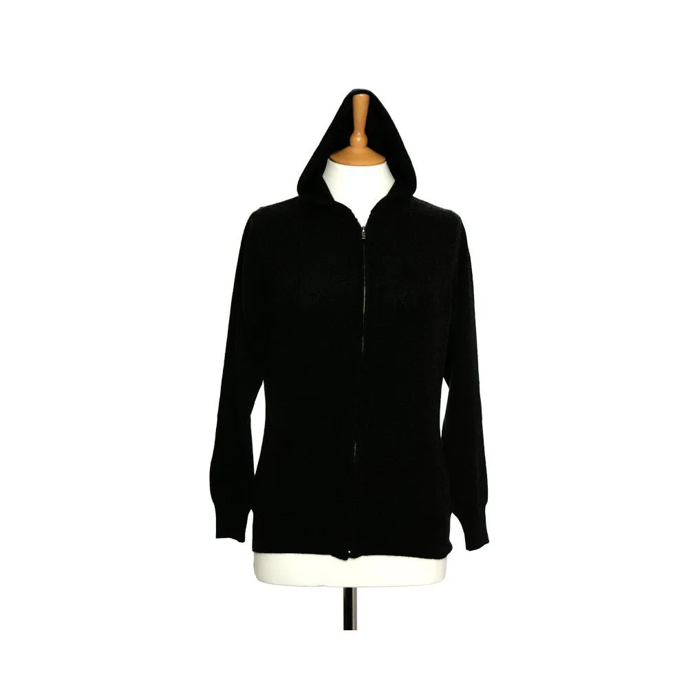 Women's Cashmere Hoody With Zip