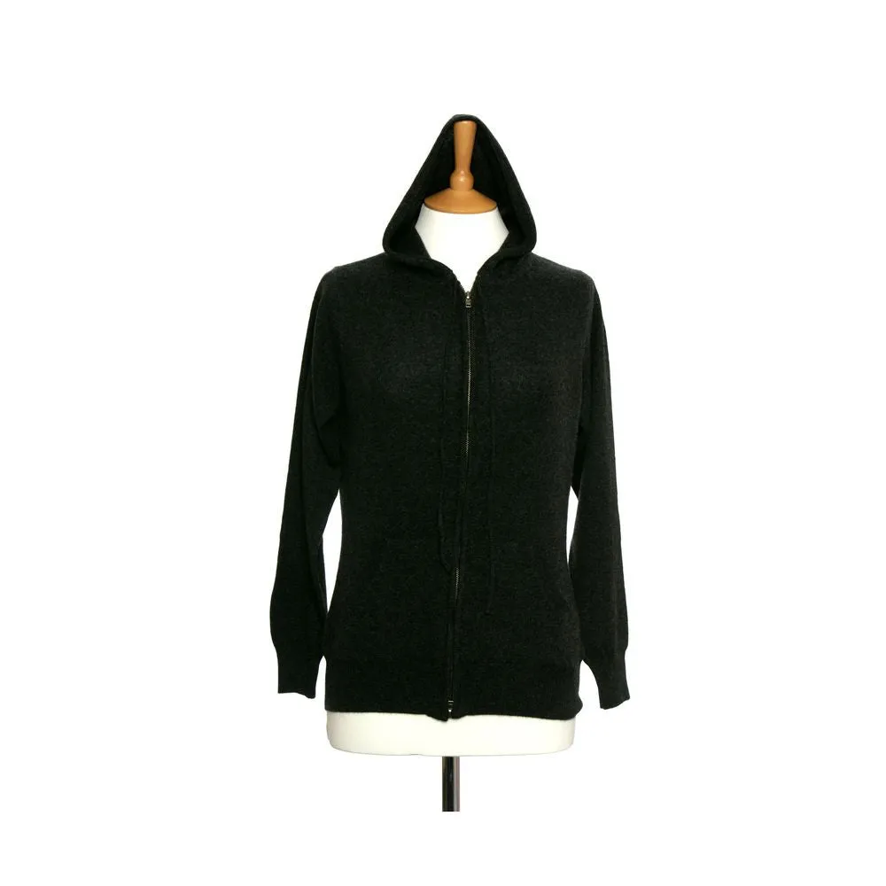 Women's Cashmere Hoody With Zip