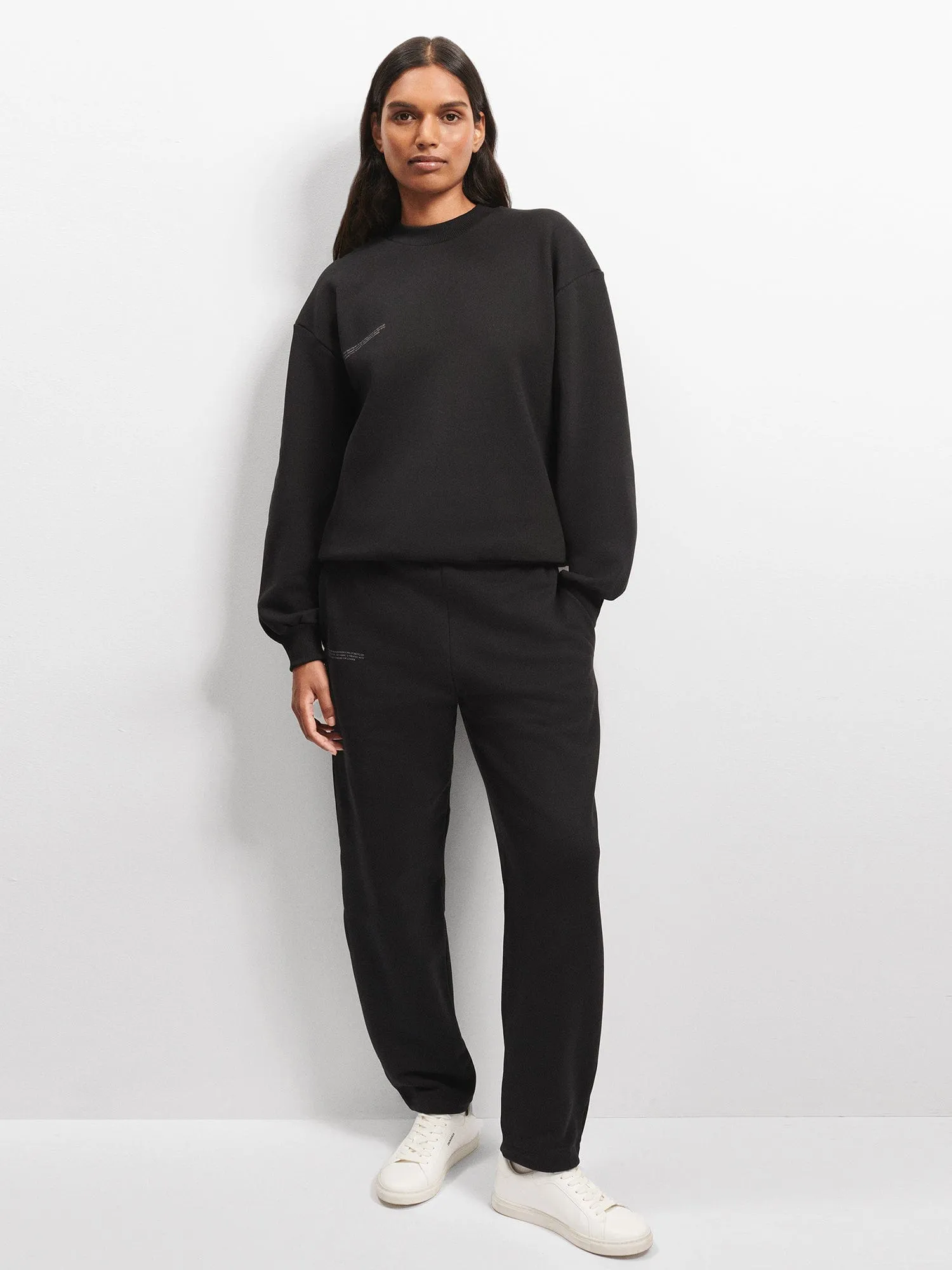 Womens DNA Barrel-Leg Track Pants—black