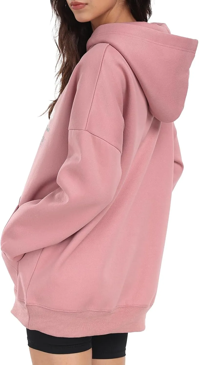 Womens Oversized Hoodies Fleece Sweatshirts Yes I'm Cold Me 24:7 Long Sleeve Sweaters Pullover Fall Clothes with Pocket