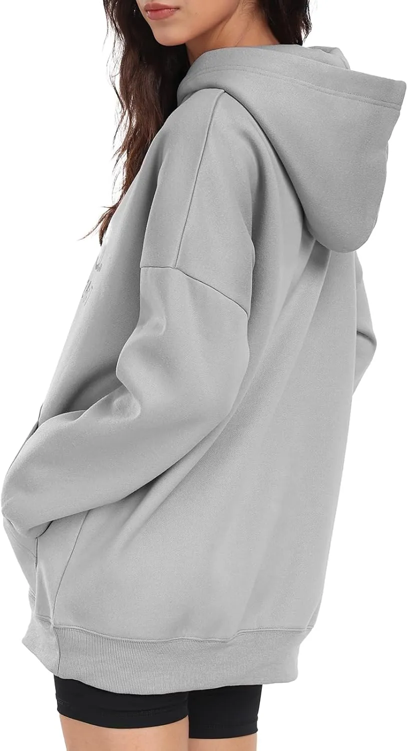 Womens Oversized Hoodies Fleece Sweatshirts Yes I'm Cold Me 24:7 Long Sleeve Sweaters Pullover Fall Clothes with Pocket