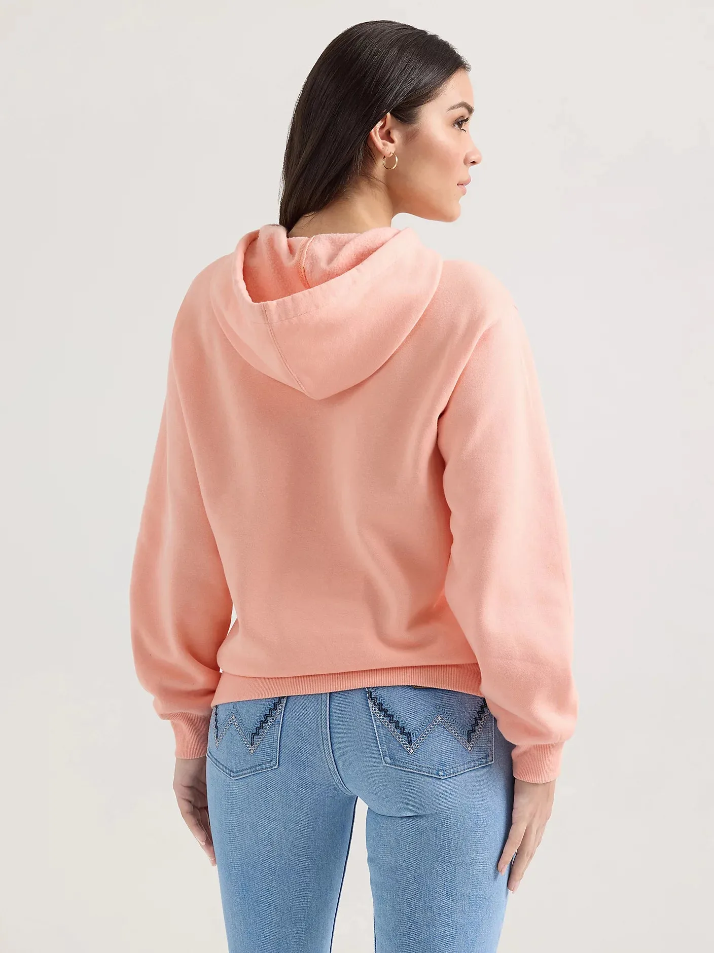 Wrangler Pink Bubble Bold Logo Hoodie