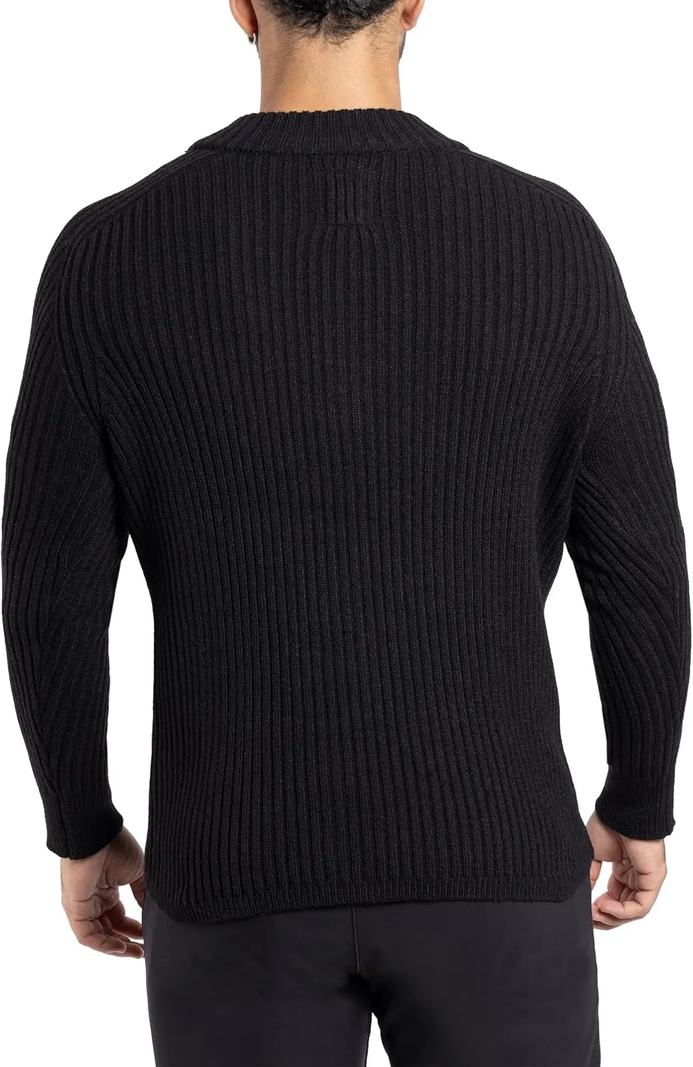 X RAY Mens Quarter Zip Pullover Sweater, Slim Fit Knit Long Sleeve Polo Quarter Zip Pullover Golf Sweatshirt for Men