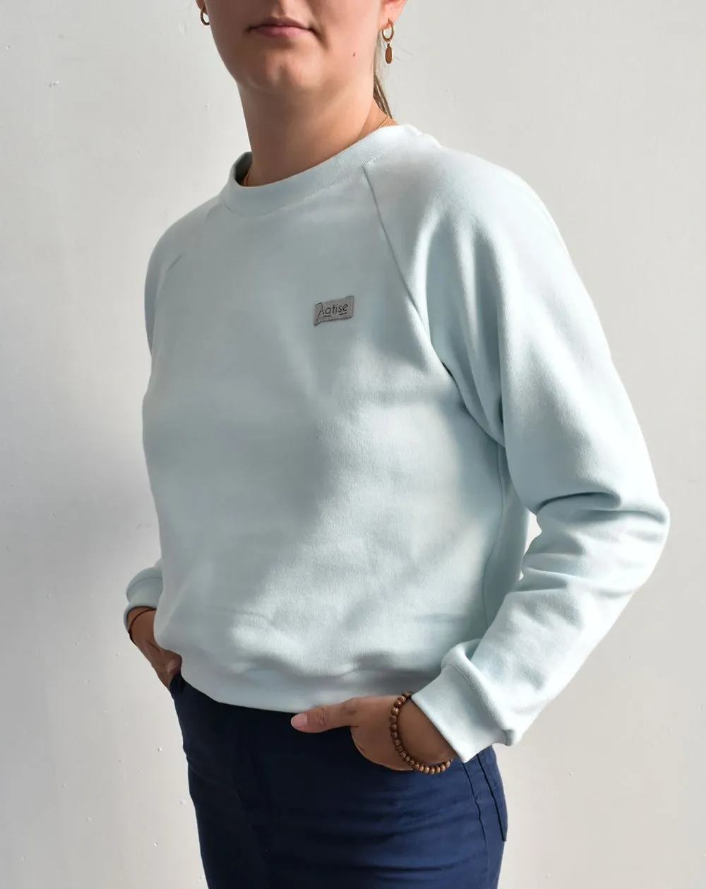 Zago Round Neck Sweater Light Blue